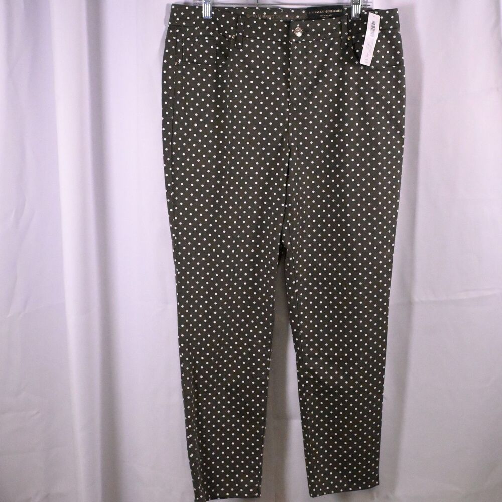 NWT Chico's So Slimming Polka Dot Girlfriend Jeans Size 2 US 12 34x28